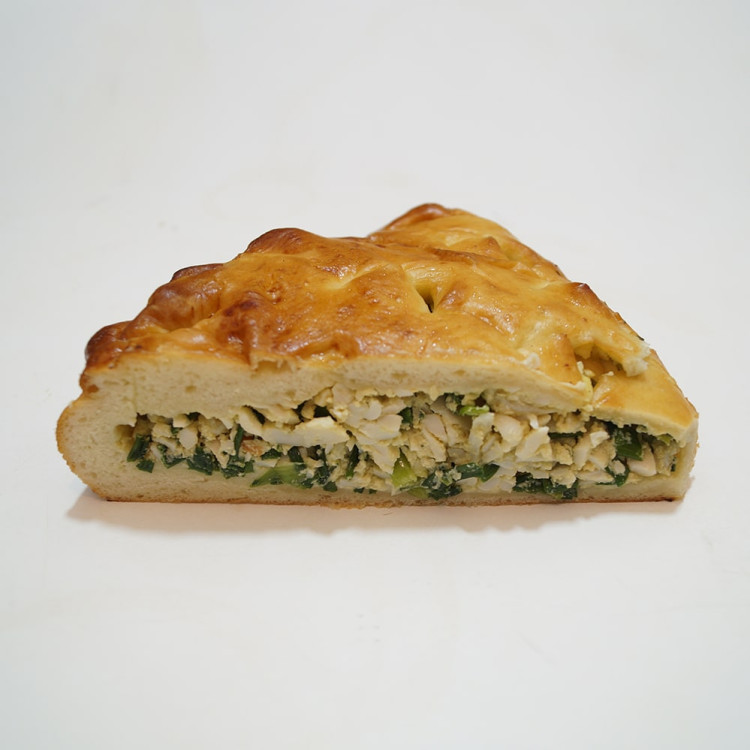 Пирог яйцо с луком