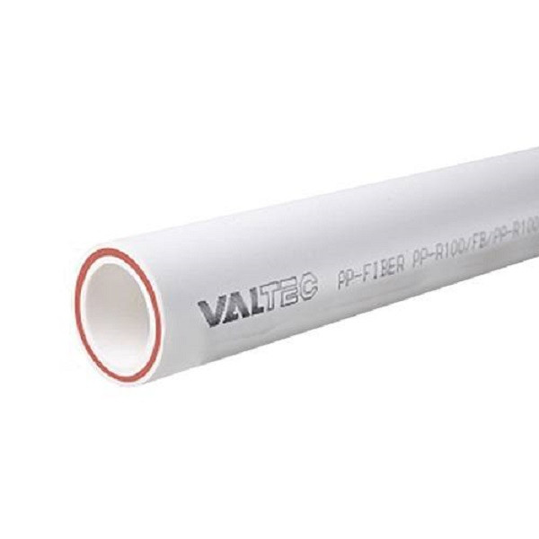 Труба полипропиленовая армированная стекловолокном VALTEC PP-FIBER - 75x10.3 (PN20, штанга 4 м.)